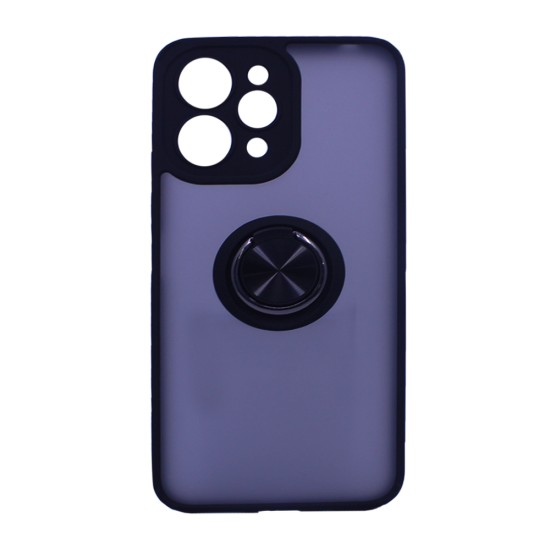 Case with Support Ring for Xiaomi Redmi 12 4g Black Case with Support Ring for Xiaomi Redmi 12 4g Black